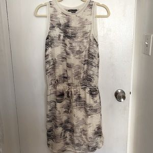 Vince sleeveless dress with tie front detail